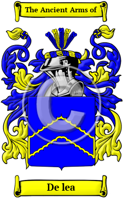 De lea Family Crest/Coat of Arms