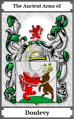 Donlevy Family Crest Download (JPG)  Book Plated - 150 DPI