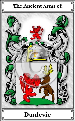 Dunlevie Family Crest Download (JPG)  Book Plated - 150 DPI