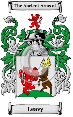 Leavy Family Crest Download (JPG) Heritage Series - 600 DPI