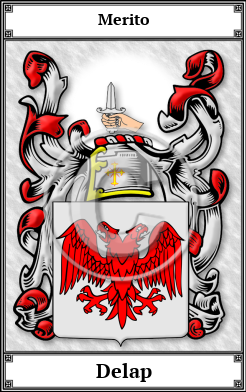 Delap Family Crest Download (JPG)  Book Plated - 150 DPI