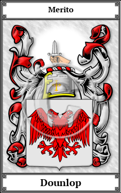 Dounlop Family Crest Download (JPG) Book Plated - 600 DPI