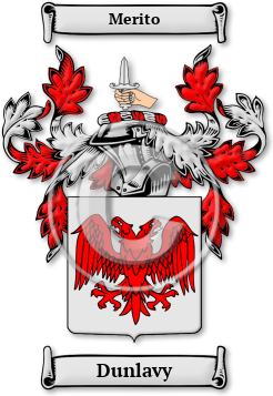 Dunlavy Family Crest Download (jpg) Legacy Series - 150 DPI