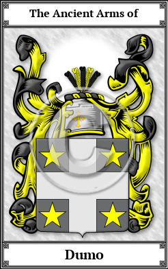 Dumo Family Crest Download (JPG)  Book Plated - 150 DPI