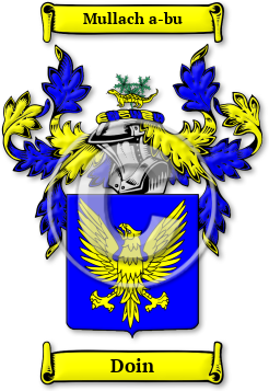 Doin Family Crest Download (jpg) Legacy Series - 150 DPI