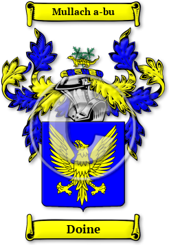 Doine Family Crest Download (JPG) Legacy Series - 300 DPI