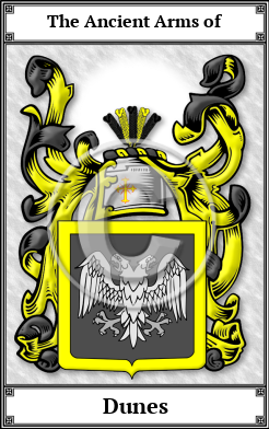 Dunes Family Crest Download (JPG) Book Plated - 600 DPI