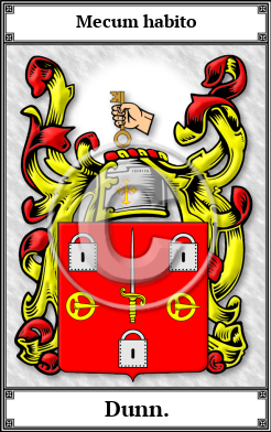 Dunn. Family Crest Download (JPG)  Book Plated - 150 DPI