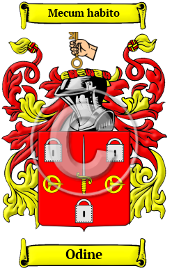 Odine Family Crest/Coat of Arms
