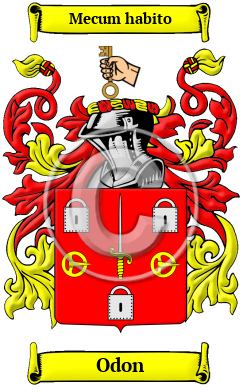Odon Family Crest Download (JPG) Heritage Series - 600 DPI