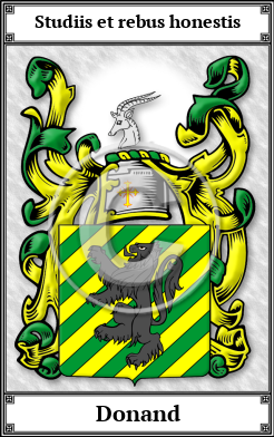 Donand Family Crest Download (JPG)  Book Plated - 150 DPI