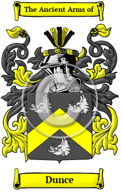 Dunce Family Crest/Coat of Arms