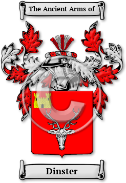 Dinster Family Crest Download (jpg) Legacy Series - 150 DPI