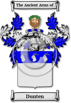 Dunten Family Crest Download (jpg) Legacy Series - 150 DPI