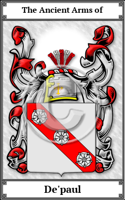 De'paul Family Crest Download (JPG)  Book Plated - 150 DPI