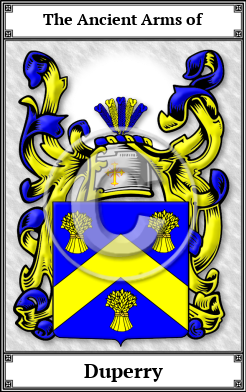 Duperry Family Crest Download (JPG)  Book Plated - 150 DPI