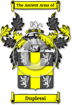 Duplessi Family Crest Download (jpg) Legacy Series - 150 DPI