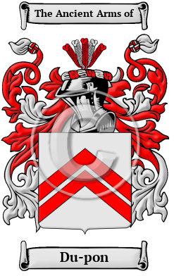 Du-pon Family Crest Download (JPG) Heritage Series - 300 DPI