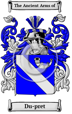 Du-pret Family Crest Download (JPG) Heritage Series - 300 DPI