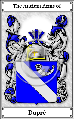 Dupré Family Crest Download (JPG) Book Plated - 600 DPI