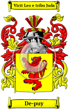De-puy Family Crest Download (JPG) Heritage Series - 300 DPI