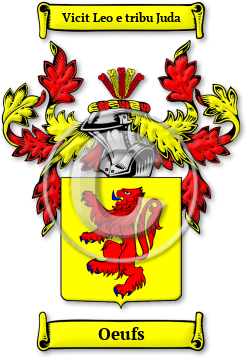 Oeufs Family Crest Download (jpg) Legacy Series - 150 DPI