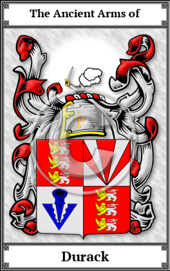 Durack Family Crest Download (JPG)  Book Plated - 150 DPI