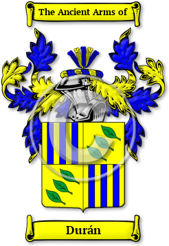 Durán Family Crest Download (JPG) Legacy Series - 600 DPI