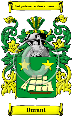 Durant Family Crest Download (JPG) Heritage Series - 600 DPI