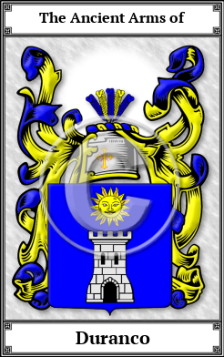 Duranco Family Crest Download (JPG)  Book Plated - 150 DPI