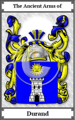 Durand Family Crest Download (JPG)  Book Plated - 150 DPI