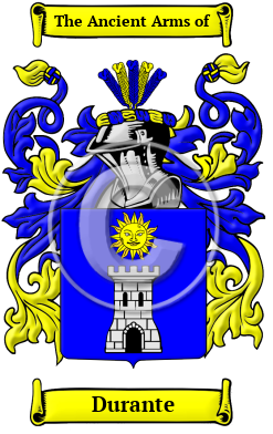 Durante Family Crest Download (JPG) Heritage Series - 600 DPI
