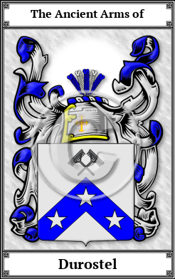 Durostel Family Crest Download (JPG)  Book Plated - 150 DPI