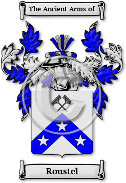Roustel Family Crest Download (jpg) Legacy Series - 150 DPI