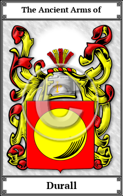 Durall Family Crest Download (JPG)  Book Plated - 150 DPI