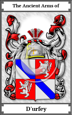 D'urfey Family Crest Download (JPG)  Book Plated - 150 DPI