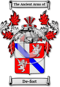 De-fort Family Crest Download (jpg) Legacy Series - 150 DPI