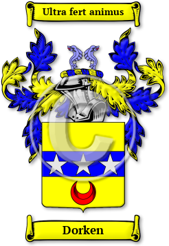 Dorken Family Crest Download (JPG) Legacy Series - 600 DPI