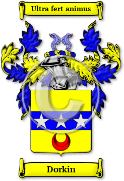 Dorkin Family Crest Download (jpg) Legacy Series - 150 DPI