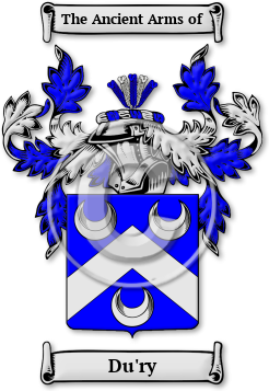 Du'ry Family Crest Download (jpg) Legacy Series - 150 DPI