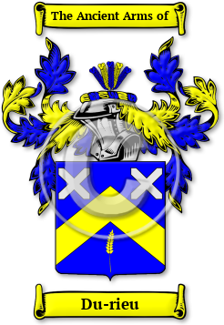 Du-rieu Family Crest Download (jpg) Legacy Series - 150 DPI