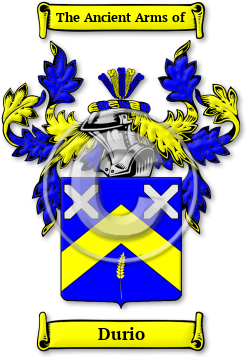 Durio Family Crest Download (JPG) Legacy Series - 600 DPI