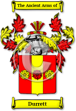 Durrett Family Crest Download (jpg) Legacy Series - 150 DPI