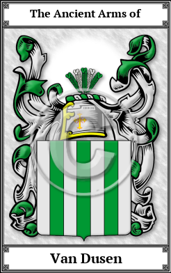 Van Dusen Family Crest Download (JPG) Book Plated - 600 DPI