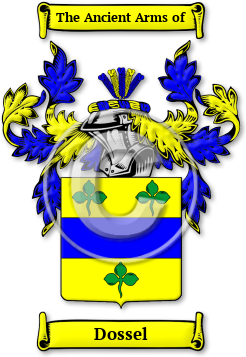 Dossel Family Crest Download (jpg) Legacy Series - 150 DPI