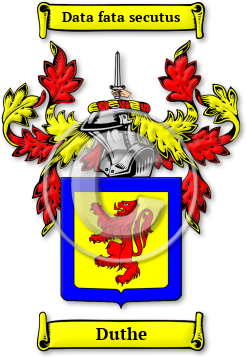 Duthe Family Crest Download (JPG) Legacy Series - 600 DPI