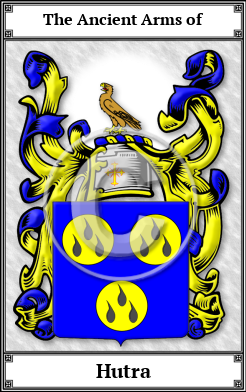 Hutra Family Crest Download (JPG)  Book Plated - 150 DPI