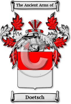 Doetsch Family Crest Download (jpg) Legacy Series - 150 DPI