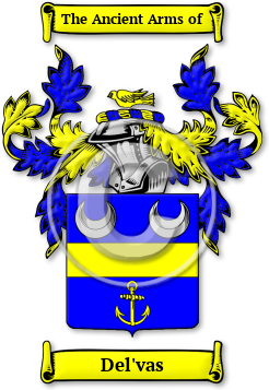 Del'vas Family Crest Download (jpg) Legacy Series - 150 DPI
