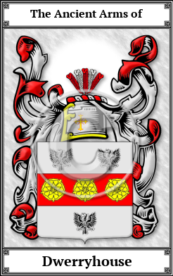 Dwerryhouse Family Crest Download (JPG)  Book Plated - 150 DPI